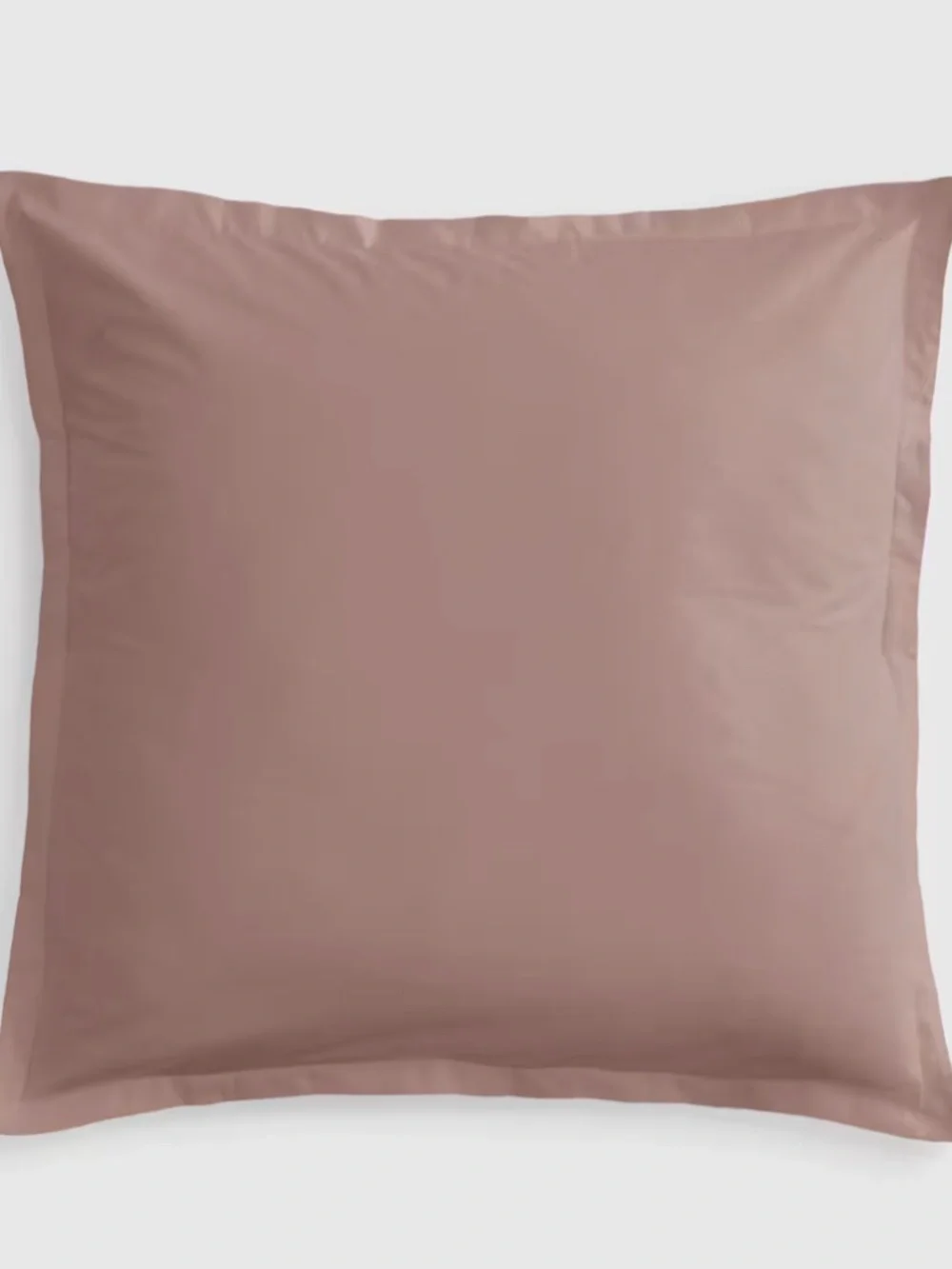 Organic Brushed Cotton Euro Sham fig mauve